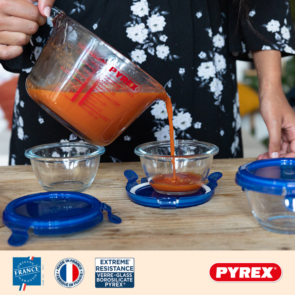 Pyrex Juego de Medidores de Vidrio Iconics' 3 Piezas - 250 ml, 500 ml & 1 Litro