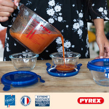 Pyrex Juego de Medidores de Vidrio Iconics' 3 Piezas - 250 ml, 500 ml & 1 Litro