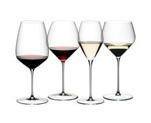 Set de copas de vino Veloce Riedel - Cabernet / Merlot, Pinot Noir / Nebbiolo, Sauvignon Blanc y Chardonnay - 4 piezas
