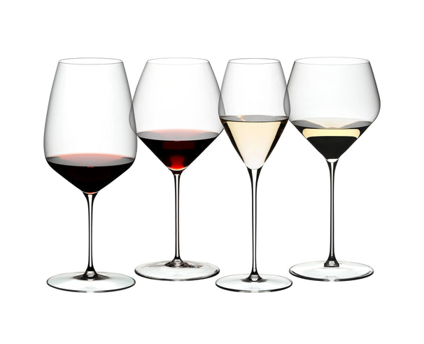 Set de copas de vino Veloce Riedel - Cabernet / Merlot, Pinot Noir / Nebbiolo, Sauvignon Blanc y Chardonnay - 4 piezas