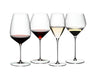 Set de copas de vino Veloce Riedel - Cabernet / Merlot, Pinot Noir / Nebbiolo, Sauvignon Blanc y Chardonnay - 4 piezas
