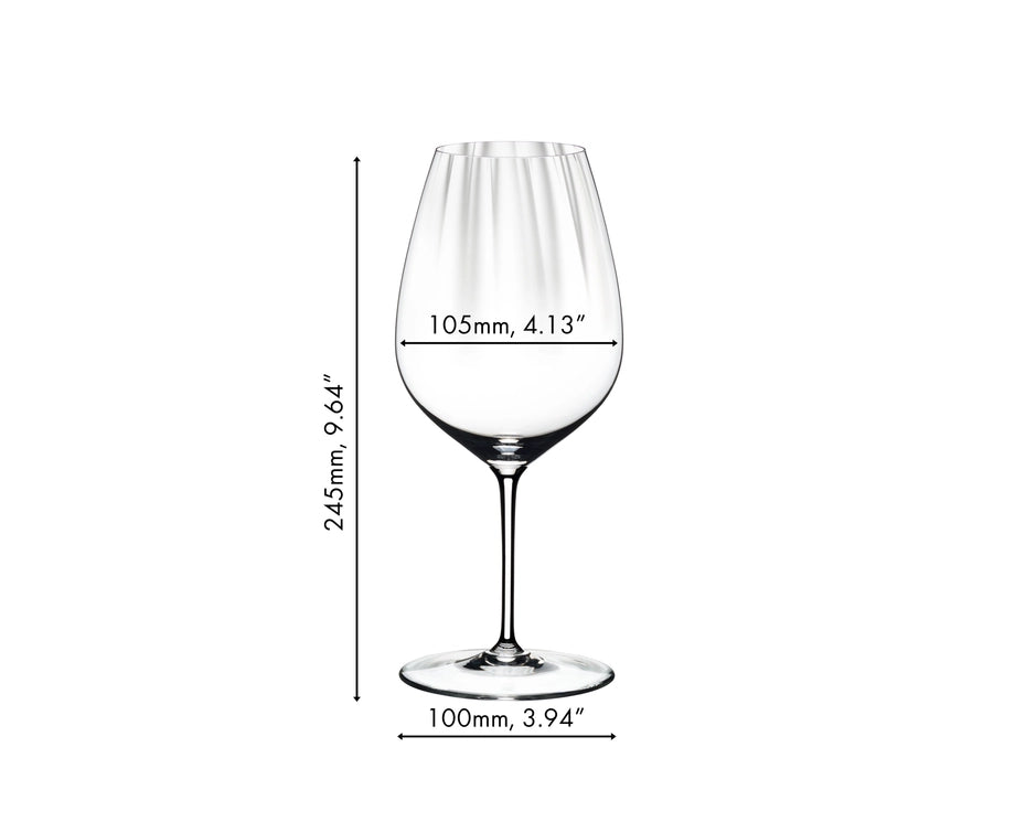 Set de copas de vino Riedel - Copas para vino tinto - Performance - Cabernet / Merlot - 834 ml - 4 unidades