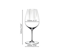Set de copas de vino Riedel - Copas para vino tinto - Performance - Cabernet / Merlot - 834 ml - 4 unidades