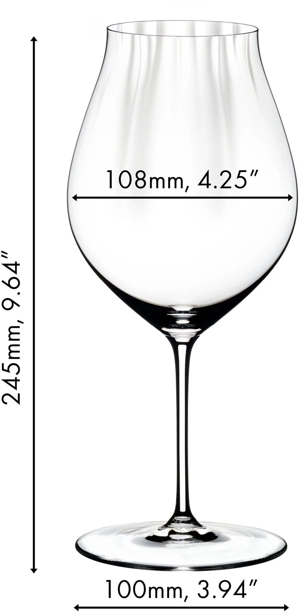 Set de copas de vino Riedel - Copas para vino tinto - Performance - Pinot noir - 830 ml - 4 unidades