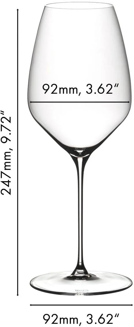 Set de copas de vino Riedel - Copas para vino blanco - Veloce - Riesling - 570 ml - 4 unidades
