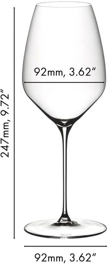 Set de copas de vino Riedel - Copas para vino blanco - Veloce - Riesling - 570 ml - 4 unidades