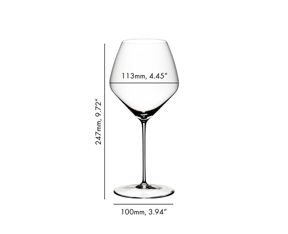 Set de copas de vino Riedel - Copas para vino tinto - Veloce - Pinot noir / Nebbiolo - 763 ml - 4 unidades