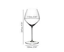 Set de copas de vino Riedel - Copas para vino tinto - Veloce - Pinot noir / Nebbiolo - 763 ml - 4 unidades