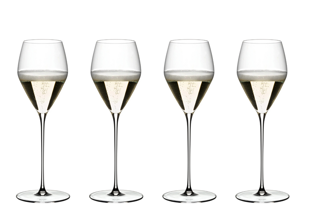 Set de copas de vino Riedel - Copas de champán - Flutes - Veloce - 570 ml - 4 unidades