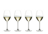 Set de copas de vino Riedel - Copas de champán - Flutes - Veritas - 449 ml - 4 unidades