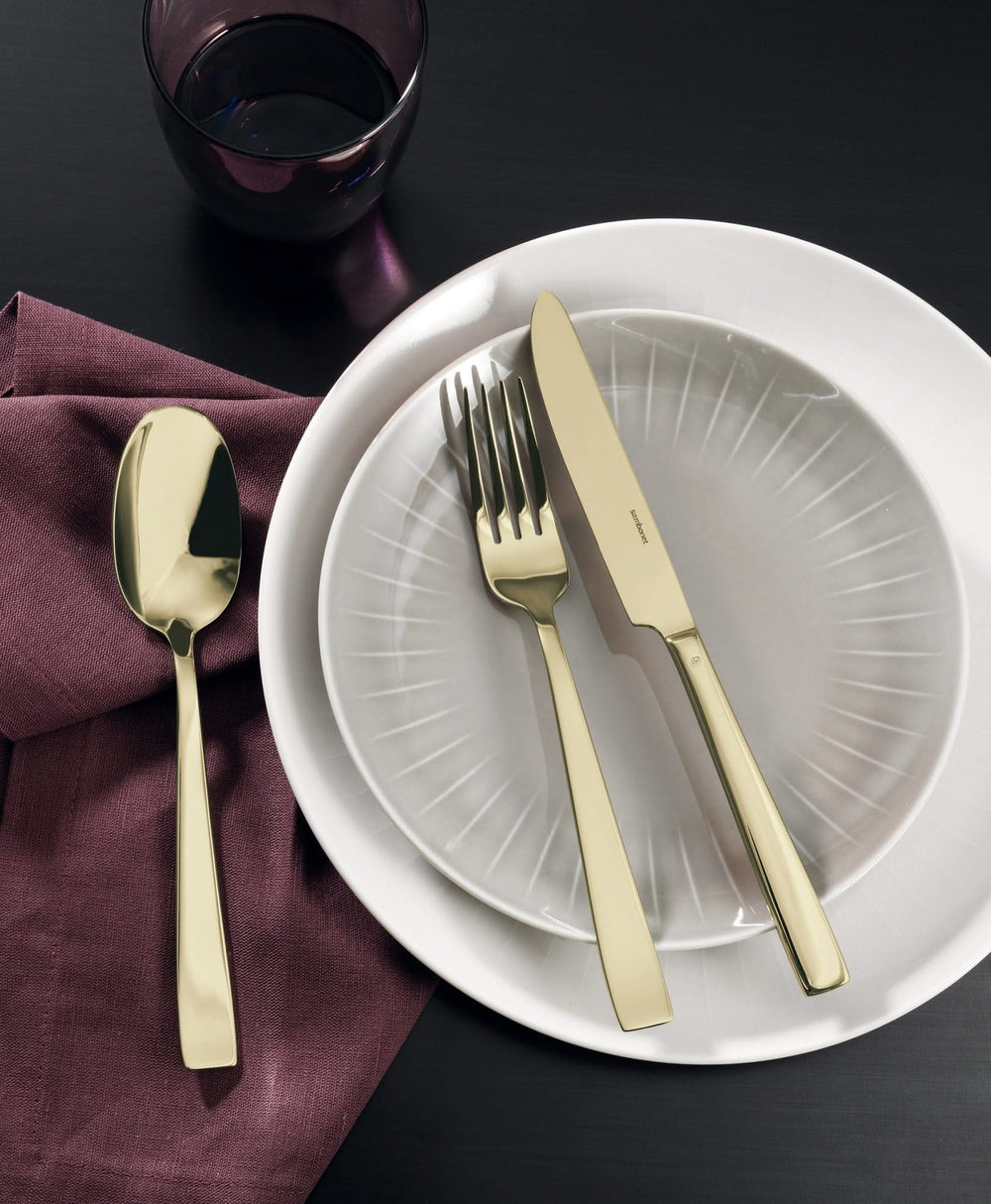 Sambonet Set de cubiertos Flat - Champagne - 24 piezas / 6 personas