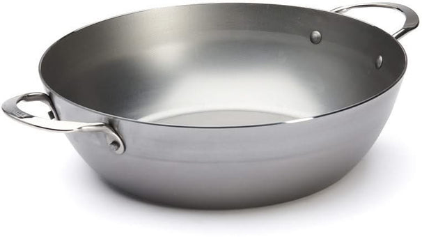 De Buyer Sartén para Saltear / Sauteuse con 2 asas - Mineral B Pro - ø 28 cm / 4 litros - sin revestimiento antiadherente