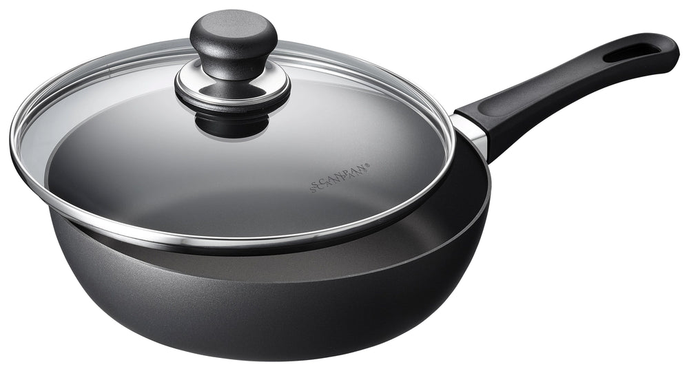 SCANPAN sartén / sartén con tapa Classic Induction ø 24cm / 2 litros - adecuado para todas las fuentes de calor - capa antiadherente estándar