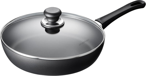 SCANPAN sartén / sartén de saltear con tapa Classic Induction ø 28cm / 3 litros - adecuado para todas las fuentes de calor - capa antiadherente estándar