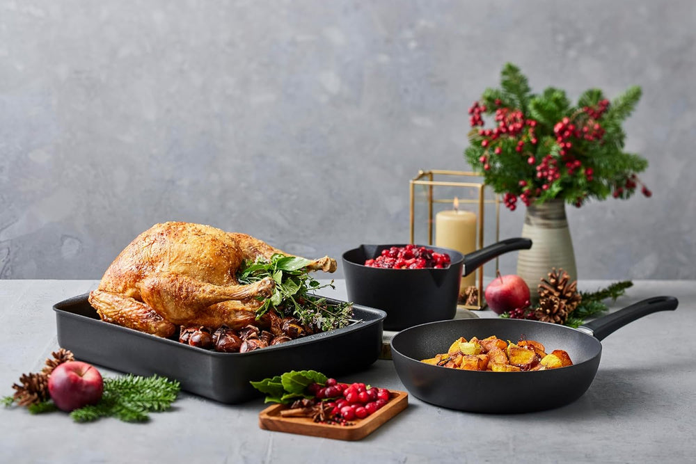 SCANPAN sartén / sartén de saltear con tapa Classic Induction ø 28cm / 3 litros - adecuado para todas las fuentes de calor - capa antiadherente estándar