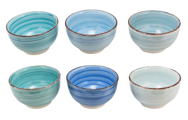Cuencos para sopa / cuencos Delice azul ø 14 cm - 6 piezas Cookinglife