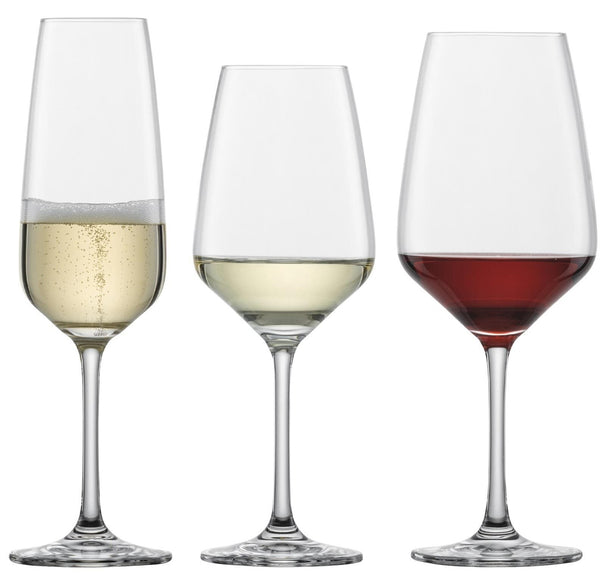 Schott Zwiesel Juego de copas de vino Tulip 12 piezas - Copas de vino tinto, copas de vino blanco y copas de champán