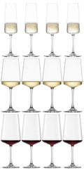Schott Zwiesel Set de copas de vino MioVino de 12 piezas - Copas para vino tinto, vino blanco y champán