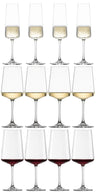 Schott Zwiesel Set de copas de vino MioVino de 12 piezas - Copas para vino tinto, vino blanco y champán