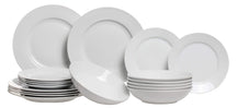 Juego de vajilla Studio Tavola blanco 18 piezas / 6 personas - 6 platos llanos, 6 platos hondos y 6 platos de desayuno