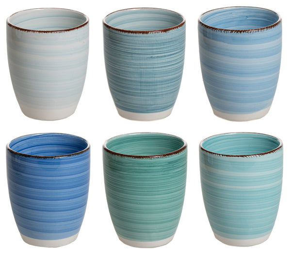 Vasos Delice azul 350 ml - 6 piezas Cookinglife