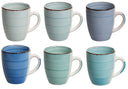 Tazas Delice azul 350 ml - 6 piezas Cookinglife