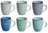 Tazas Delice azul 350 ml - 6 piezas Cookinglife
