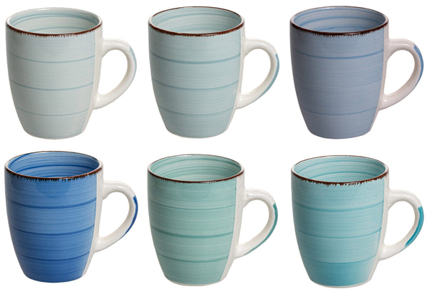 Tazas Delice azul 350 ml - 6 piezas Cookinglife