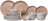 Cosy & Trendy Juego de vajilla Baltic Peach 18 piezas / 6 personas - 6 platos llanos, 6 platos para desayuno y 6 cuencos