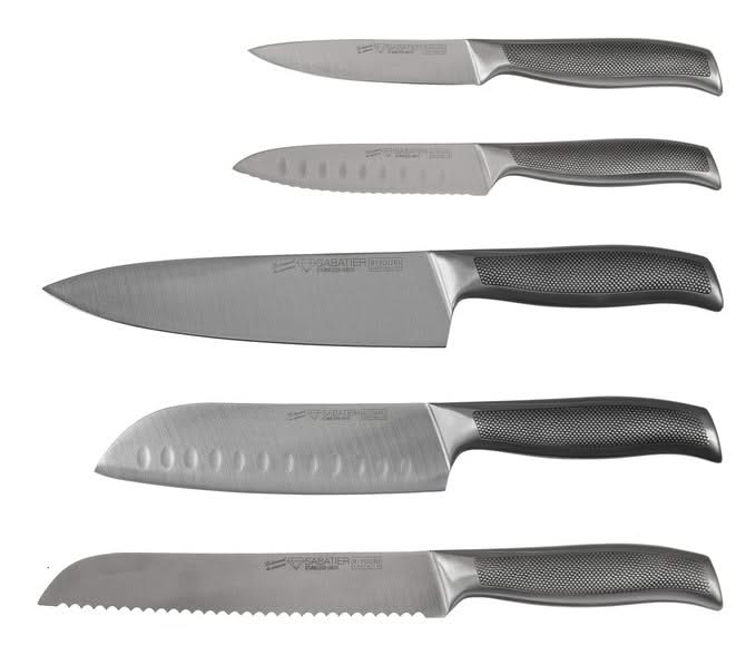 Bloque de cuchillos Diamant Sabatier Riyouri negro 6 piezas