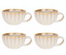 Taza de capuchino con asa Astera Pearl Beige - ø 12 cm / 450 ml - 4 piezas
