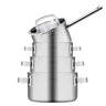 Sola Set de ollas Juvia 4 piezas Acero inoxidable - Compatible con campana extractora - Olla de cocina ø 16, 18, 20 cm y cazo ø 16 cm - apto para todas las fuentes de calor