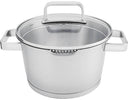 Olla para sopa Sola Diamond Acero inoxidable compatible con extracción de humos e inducción ø 24 cm / 5.5 litros - apta para todas las fuentes de calor