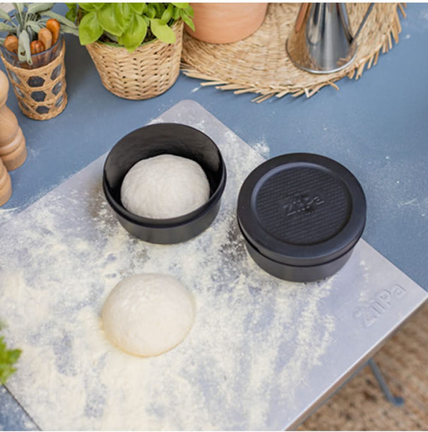 Caja para masa de pizza ZiiPa - ø 16 cm / 250 gramos - Negro - 6 unidades