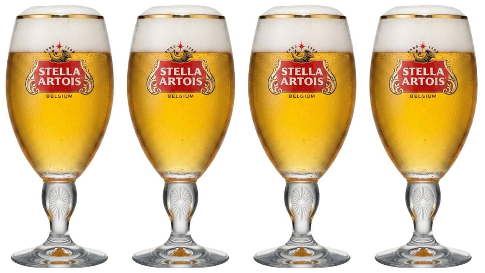 Stella Artois Copas de Cerveza - Cáliz - 500 ml - 4 unidades