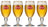 Stella Artois Copas de Cerveza - Cáliz - 500 ml - 4 unidades