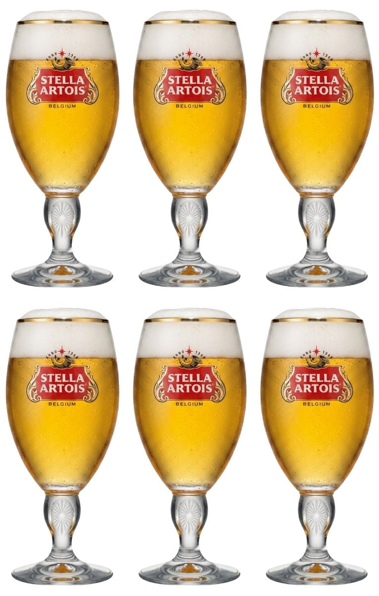 Stella Artois vasos de cerveza - Cáliz - 500 ml - 6 piezas
