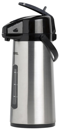 Thermos Termo con bomba y ventana - Jarra con bomba - Jarra aislante - 2.2 litros