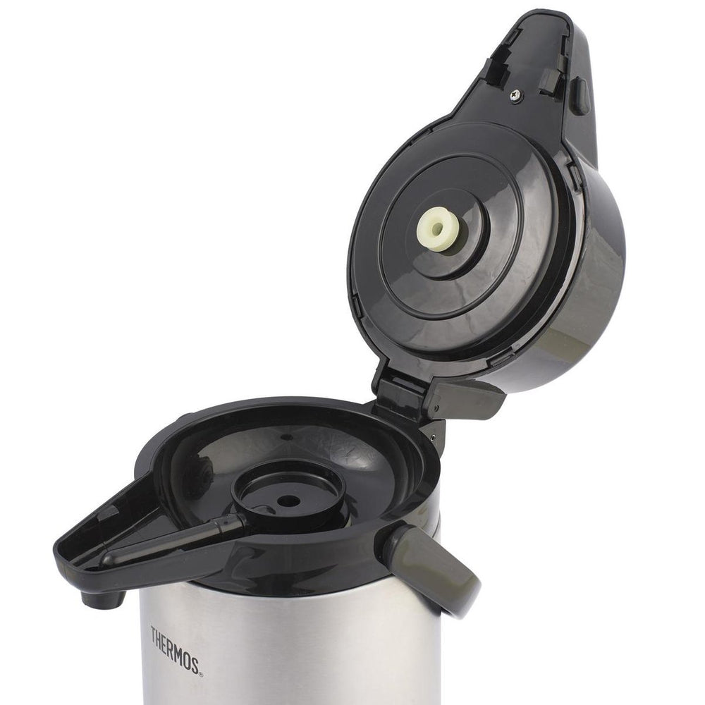 Thermos Termo con bomba y ventana - Jarra con bomba - Jarra aislante - 2.2 litros