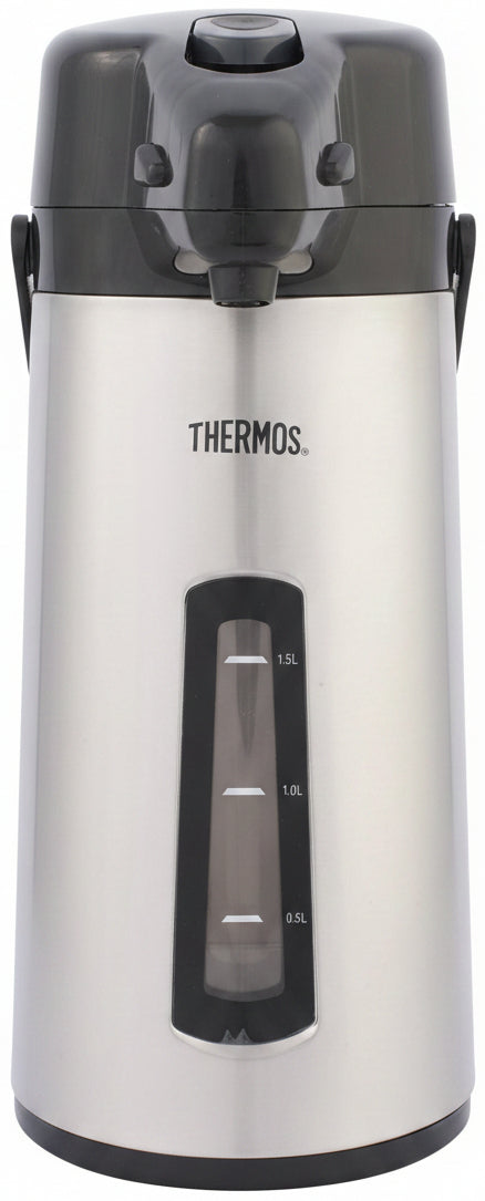 Thermos Termo con bomba y ventana - Jarra con bomba - Jarra aislante - 2.2 litros