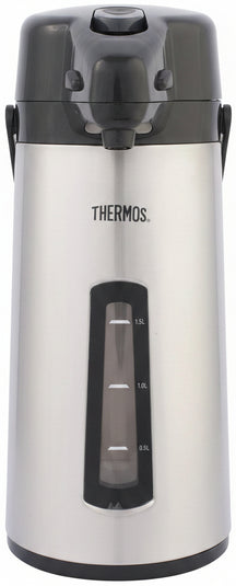 Thermos Termo con bomba y ventana - Jarra con bomba - Jarra aislante - 2.2 litros