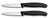 Victorinox cuchillos peladores Swiss Classic negro - 8 cm - 2 piezas