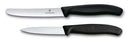 Victorinox Schilmessenset Swiss Classic Negro 2-piezas - Cuchillo para tomates & Cuchillo pelador