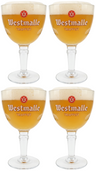 Westmalle Vasos de cerveza 330 ml - 4 unidades