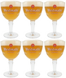 Vasos de cerveza Westmalle Trappist - 330 ml - 6 piezas