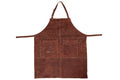 White Fire BBQ delantal cuero - marrón - ajustable