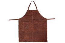White Fire BBQ delantal cuero - marrón - ajustable