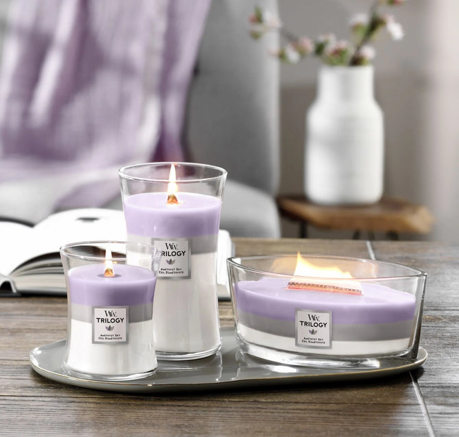 Trilogía de Velas WoodWick