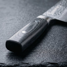 Cuchillo Kiritsuke Yaxell Zen 20 cm - acero damasco inoxidable de 37 capas - mango de Micarta canvas