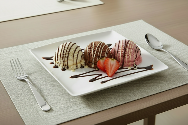BonBistro Platos de desayuno / postre Yong Squito 18 x 18 cm - Blanco - 6 piezas